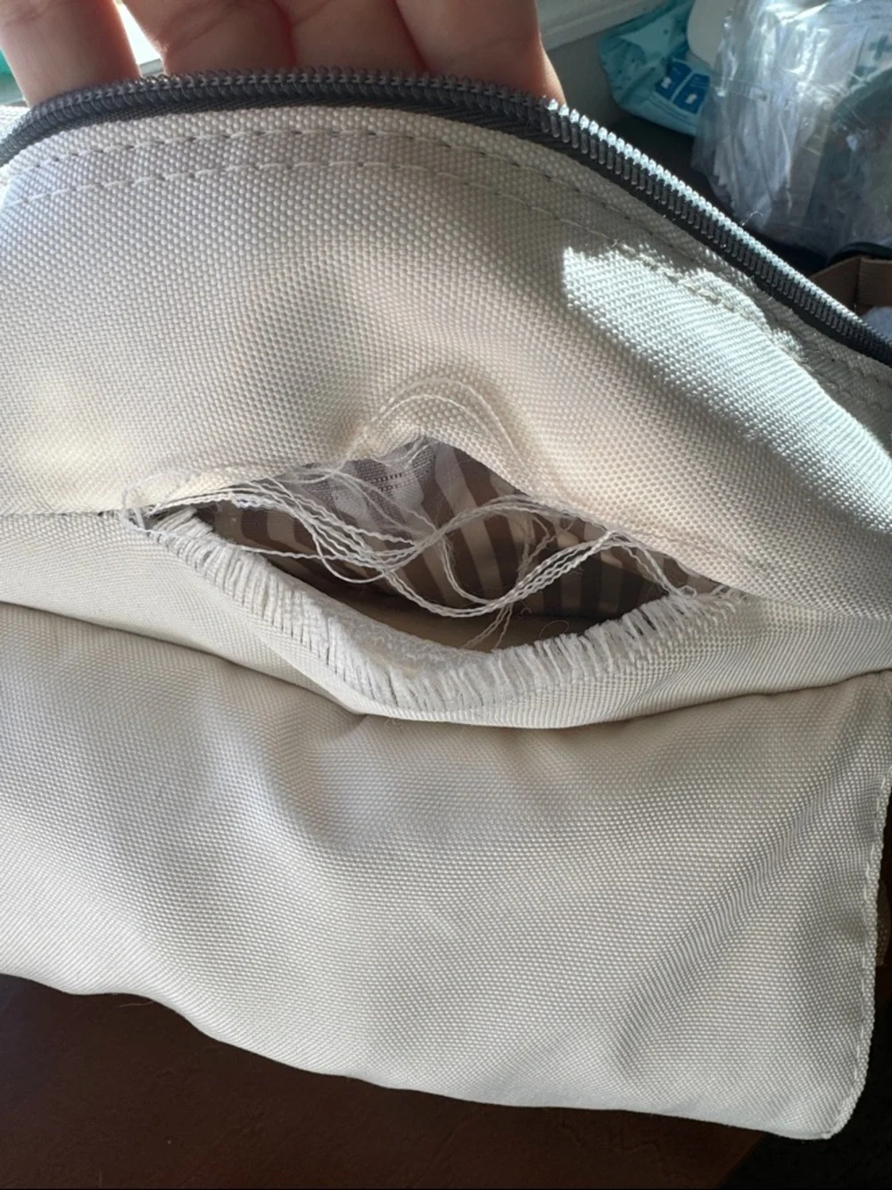 Parker Baby diaper backpack with insulated pockets and stroller straps birch bag